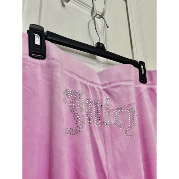 Juicy Couture Size XS Bling Velour Tracksuits Floral Bloom Pink Y2K NWT Rare - Picture 5 of 7